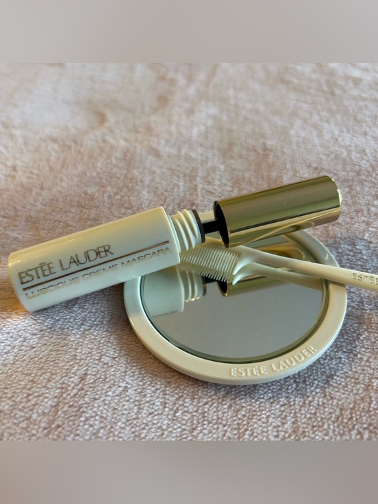 Estee Lauder Other - Estée Lauder Lucious Crème Mascara Lustrous Black RARE w/ travel compact & brush